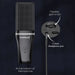 RGB USB Condenser Microphone with Articulated Boom Arm & Tripod for Streaming