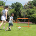 Kids Foldable Portable Football Goal with Ball & Pump — Outdoor Practice and Play