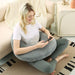 U‑Shape Reading & Gaming Cushion — Crochet Tatting Arm Support for TV, Desk & Travel