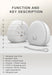 RGB Rechargeable White Noise Night Light — Touchable Sleep Lamp for Baby & Adults