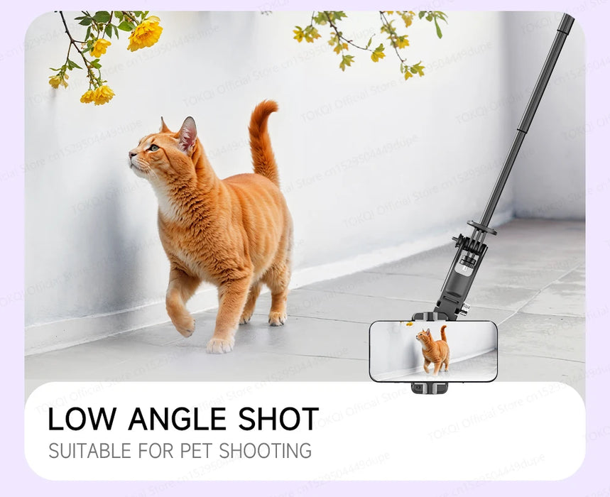 C22 AI Face-Tracking Handheld Gimbal Stabiliser — 3‑in‑1 Selfie Stick & Tripod for Smartphones