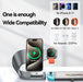 4-in-1 Magnetic 15W Metal Wireless Charging Station – Phone, Watch & Earbuds