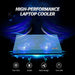 Laptop Cooling Pad with Twin Fans and Two USB Ports – Fits up to 17-inch (Blue)