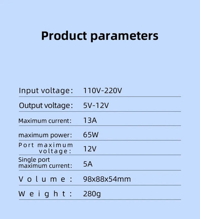 8-Port Wireless Fast Charging Station — 15W Wireless, 65W Total, PD & QC