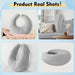 U‑Shape Reading & Gaming Cushion — Crochet Tatting Arm Support for TV, Desk & Travel