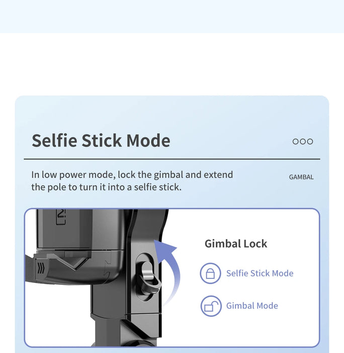 Q18 360° Follow-Tracking Gimbal — Selfie Stick Tripod with Fill Light for iPhone & Smartphones