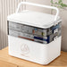 3-Tier Medicine Organiser – Leak‑Resistant Family Emergency Pill Box (Compact, Flip‑Top)