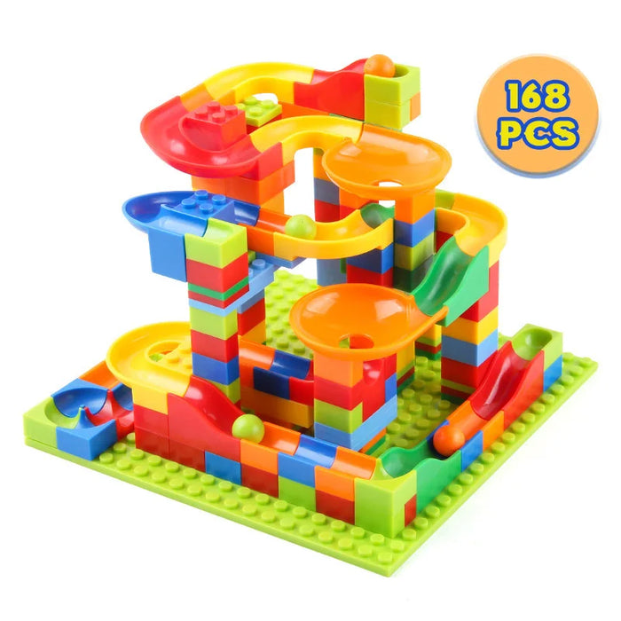 DIY Kids Educational Toy - Small Block Assembly Slide, Engaging Particle Blocks - Ideal Gift for Enhancing Children's Creativity and Learning