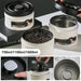 Stainless Steel Vacuum Coffee Canister — Airtight Storage for Beans, Tea & Dry Foods