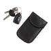 Faraday Cage Car Key Signal Blocker Pouch M7D8 — Dual‑Pocket Key Fob Bag