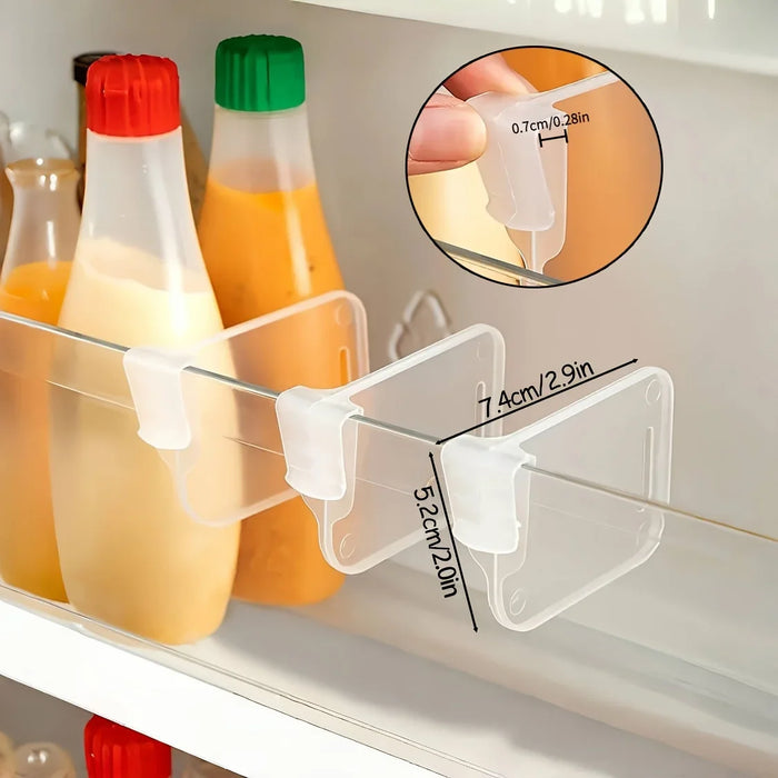 Clear Adjustable Fridge & Cabinet Dividers – Pack of 5/10/15/20
