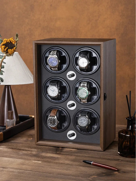 USB Motor Watch Winder Box for Automatic Watches — Rotating Display