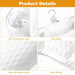 Breathable 3D Mesh Bath Pillow — Neck & Back Support with 6 Suction Cups