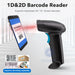 U12 1D/2D Barcode Scanner — Wired, Bluetooth & Wireless for Retail and Logistics