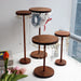 Walnut Wood Jewellery Display Stand – Desktop Necklace, Earring & Bracelet Rack