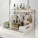 Under‑sink 2‑Tier Pull‑Out Storage Organiser – 36×27×28cm, Black or White