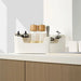 Wall-Mounted Adhesive Storage Rack – Single-Tier PP Organiser for Kitchen & Bathroom