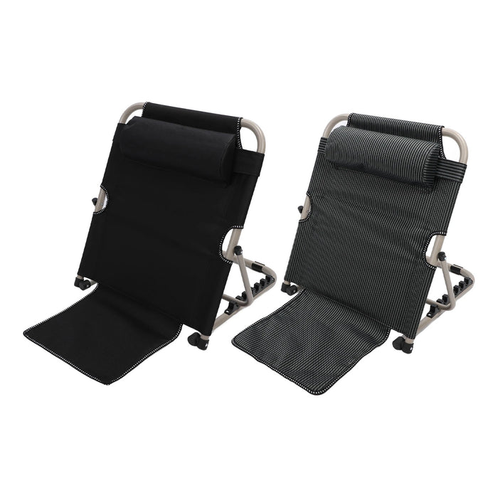 Adjustable Lifting Bed Backrest Floor Chair with Head Pillow — 6‑Position