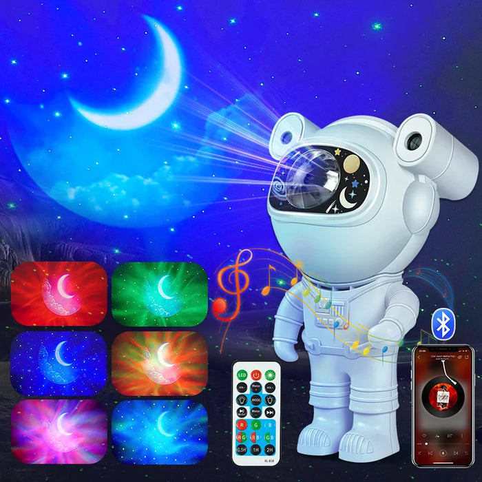 Galaxy - Starry Sky Astronaut Lamp, Night Light Projector and Decorative Luminaires - Ideal Home and Room Decor for Kids and Space Enthusiasts