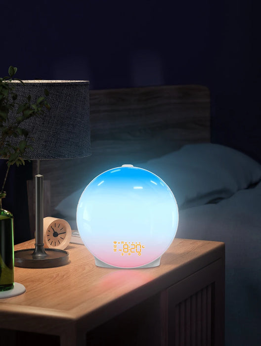 Wake Up Light Alarm Clock — Sunrise/Sunset Simulation, FM Radio & Night Light