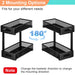 Adjustable 2-Tier Under-Sink Organiser — Metal Pull-Out Storage for Kitchen & Bathroom