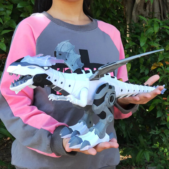 Large Size 47cm - Electronic Walking Dinosaur Toy with Roaring and Flashing Lights - Ideal Educational Game Machine Present for Kids