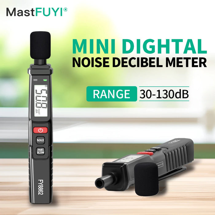 MASTFUYI FY8862 Sound Level Metre – A‑Weighted 30–130 dB Decibel Meter
