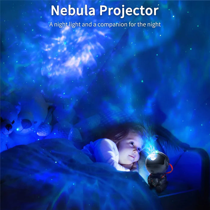 Galaxy LED Projector Night Light - Astronaut Star Illumination, Home Decorative Accessory - Ideal for Kids and Children's Bedroom Gift