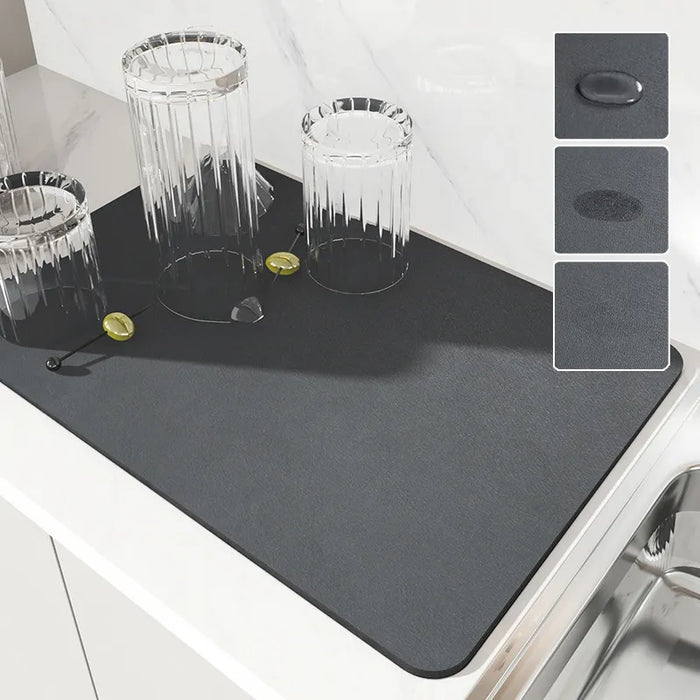 Super Absorbent Mat - Large Kitchen Antiskid Draining Pad with Quick Dry Feature, Suitable for Coffee Dish Drying, Bathroom Drain, Tableware - Perfect for Keeping Surfaces Dry and Clean