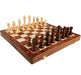Wooden Folding Chess Set — 39×39cm Traditional Handcrafted Pieces