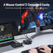 USB 3.0 KVM Switcher — 2 PC Inputs, 4 USB Outputs for Printers & Peripherals