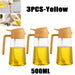 500ml Oil Spray Bottle & Cruet – Refillable Oil Dispenser for Kitchen and BBQ