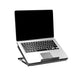 Portable Adjustable Laptop Cooling Pad – USB-Powered Metal Mesh Cooler with LED