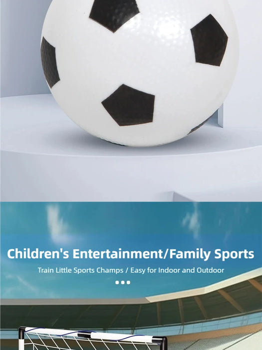 Foldable Children's Football Goal with Pump & Ball – Portable Soccer Set
