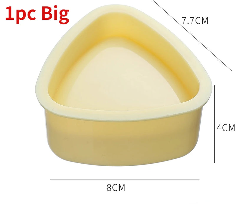 Triangle Onigiri Mould – Rice & Vegetable Roll Press, Small or Large, Food‑grade PP (Yellow/White)