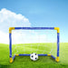 Mini Folding Indoor/Outdoor Football Goal Set with Inflatable Ball