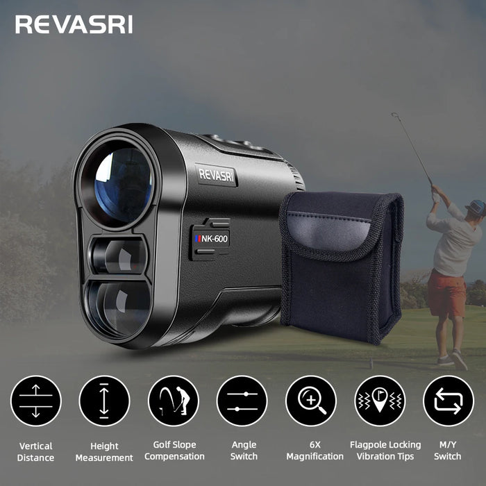Range Finder with Slope Compensation, Flag Lock & Vibration – 6x, USB‑C Rechargeable