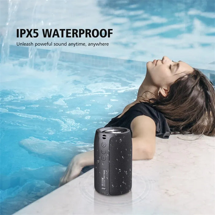 ZEALOT S32 Portable Wireless Speaker Subwoofer Stereo Waterproof Powerful Column Outdoor Speakers Boom Box TF Card & AUX Audio