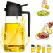 500ml Oil Spray Bottle & Cruet – Refillable Oil Dispenser for Kitchen and BBQ