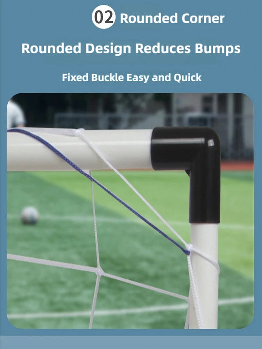 Foldable Children's Football Goal with Pump & Ball – Portable Soccer Set