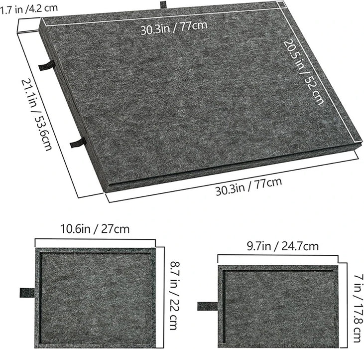 Felt Puzzle Table for 1000 Pieces — 6-Drawer Portable Jigsaw Board with Stand Cover, 77 x 53.6 x 4.2 cm