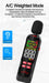 Digital Sound Level Meter 30–130 dB (A/C) — ZL82A 3×AAA or ZL82B USB Recharge