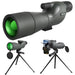 25–75x60 Spotting Scope — 60mm FMC, BAK4 Prism, Waterproof with Tripod & Phone Adapter