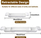 Expandable Bathtub Tray Caddy with Non-Slip Pads — Sturdy PA+PE Bath Tray (Grey, White, Black)