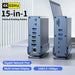 15‑in‑1 USB‑C Docking Station — Dual HDMI & DP 4K@60Hz, PD100W, Gigabit Ethernet, SD/TF, Audio
