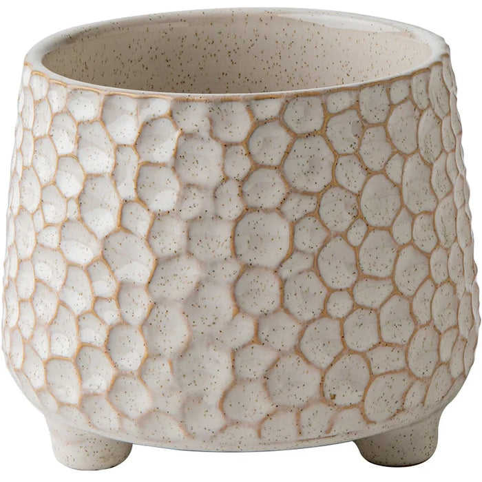 Pinecone Tripod Ceramic Storage Jar, 680ml — Decorative Kitchen & Home Storage