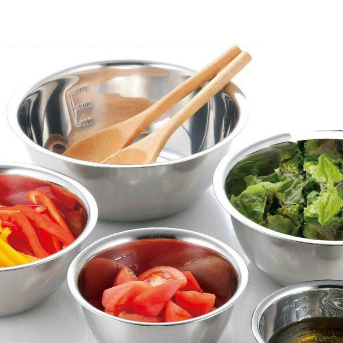5‑Piece Stainless Steel Mixing Bowl Set — Nesting, Non‑Slip