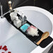 Extendable Bathtub Tray – Retractable Bath Shelf & Towel Holder (White/Black)