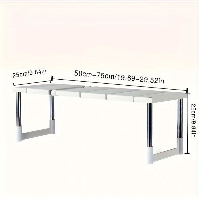 Adjustable Under-Sink Storage Rack — Expandable Kitchen & Bathroom Organizer (Single/Double Layer)