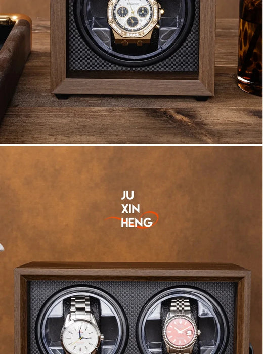 USB Motor Watch Winder Box for Automatic Watches — Rotating Display